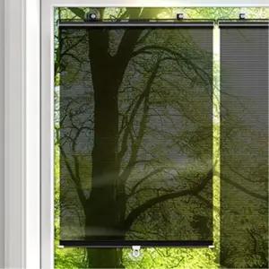 무타공 흡착식 방수 검정 블라인드 중형 붙이는 사생활보호 부엌 주방창