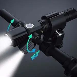 TRI LED+거치대 3WAY LED 삼룡이VISE 자전거랜턴Set 미니 휴대용 다용도후레쉬 작업등