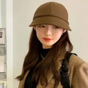 여성 겨울 패션모자 안감 퍼 소프트 벙거지 골프모자