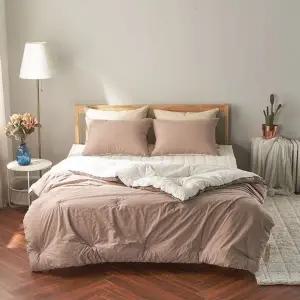 더크린 프라임60수 고밀도순면 이불베개세트 SS브라운 (KYR-WB8A174)