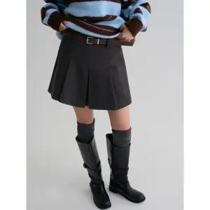 [에잇세컨즈] 스웨이드 벨트 스커트  애쉬 (356127SM34)