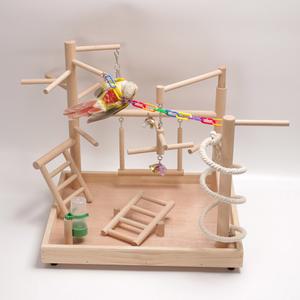 앵무새놀이터 대형 나무 110cm 하우스 앵무새횟대 새놀이터 키우기 스타일6 등반