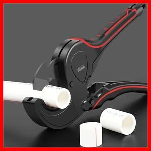 무거운 전문 파이프 커터 래칫 가위, PVC, PU, PP, PE 호스 절단용, 알루미늄 합금 본체 포함, 32mm-75mm