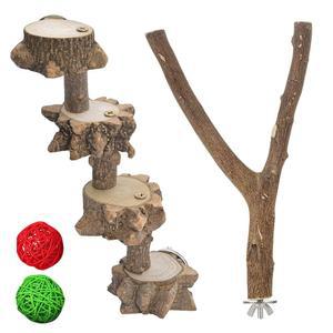 루온펠스 잉꼬, 케이지용 , 버드 퍼치 스탠드 버기 앵무새 코카티엘 놀이터 액세서리용 계단 사다리 2개