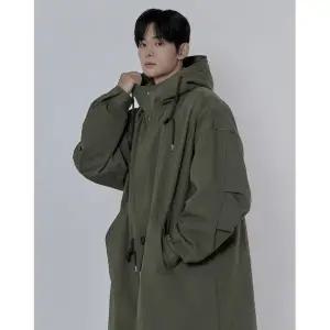 매장정품 MUGON 사일런트 롱 후드 쓰리버튼 야상 _ 카키