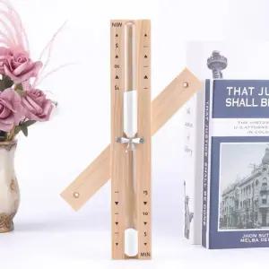 모래시계 욕실 나무 회전 타이머 1530분 사우나 벽걸이형 방폭 유리