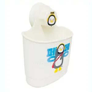 욕실 정리수납 흡착식 4가족 펭수 칫솔 치약 거치대 청결 이닦기 캐릭터걸이 꽂이