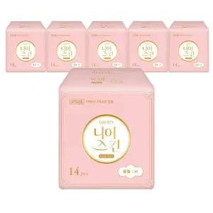[리버티] 리버티 니어스킨 날개형생리대 중형 14Px6팩