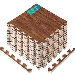 예스4올 연동 매트, 퍼즐 바닥 타일, 가구용 테두리가 있는 폼 패딩, 홈 스페이스, 거실, 차고 11 22 32 SQFT