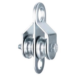 [미국배송] KCNOFNC 이중 케이블 풀리 블록 0.23인치/6MM 와이어 로프용 볼 베어링 포함 리프팅 시스템에 적합 1팩