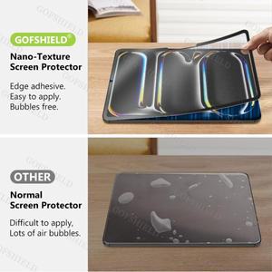 프레임 나노 종이 질감 느낌 드로잉 안티 블루 라이트 필름 매끄러운 터치 눈 보호 매트 글레어 아이패드