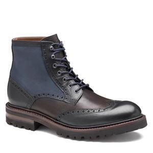 존스턴 머피 남성 부츠 러그 더들리 윙팁