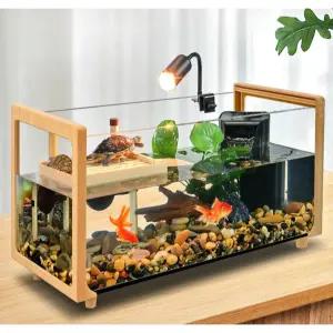 대형 거북이 수족관 어항 사육장 반수생 특대형 아크릴 흰색 파충류 키우기