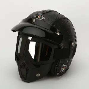 바이크 클래식 헬멧 스페이스 반모 스쿠터 오토바이