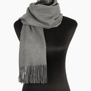 ( )머플러 데일리 숄 무지 그레이 목도리 그레이 데일리 잡화 겨울패션 넥워머