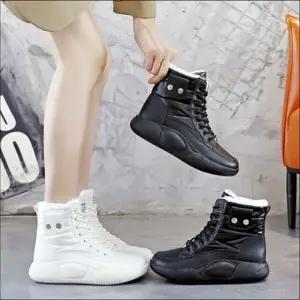 여성 겨울 스노우부츠 털안감 퍼운동화 하이탑슈즈 2색