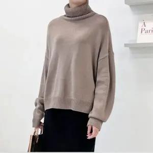 루즈핏 여성 목폴라 니트 여자 겨울 터틀넥 니트티