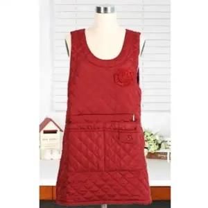 누빔 앞치마 어린이집 카페 겨울 원피스 앞치마 L