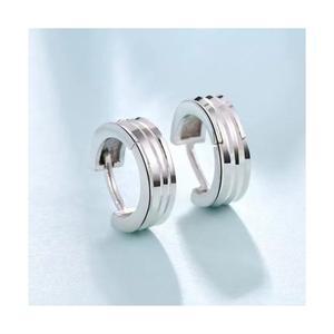 다예코 실버925 트리플라인 원터치 링 귀걸이