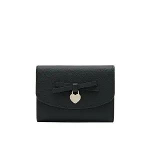 [제이에스티나] JANE 리본3단미니반지갑 BK (JSNCSC6BS747BK010)