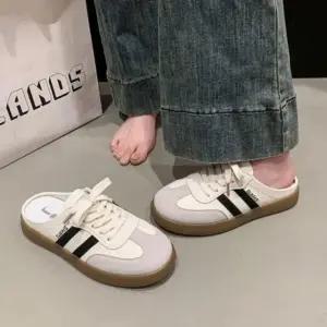 스니커즈 샌들 운동화 여성 데일리 뒷꿈치없는 투라인 (WFKEMQ4)