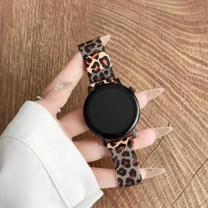 삼성 갤럭시 시계 7/6/5/4 40mm 44mm 밴드 마그네틱 스트랩 갤럭시 시계 4/6 클래식 시계 밴드에 대한 레오