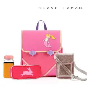 [수아베라망] Pink Dream 초등학생 책가방세트 루나 (책가방+핸드폰가방+필통+물병+네임텍)