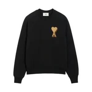 [아미]AMI de Coeur Cotton Sweatshirt Black 아미 빅 하트 로고 코튼 스웨트셔츠 블랙