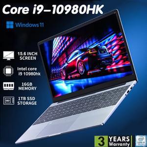 노트북 컴퓨터 윈도우 11 프로 15.6인치 인텔 코어 i9-10980HK 16GB 1/2TB 1920x1080 해상도 오피스 게이