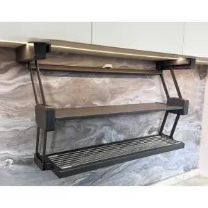 싱크대 접이식 선반 접시 보조대 추가 바구니 주방선반 씽크대선반 식기건조대 주방