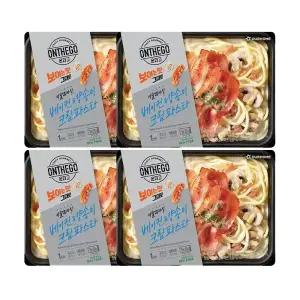 아워홈 온더고 베이컨 양송이 크림파스타 300g, 4개
