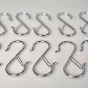 잠금형 S자고리 20개 다용도 훅 고리형행거 다용도걸이 철제고리 s고리