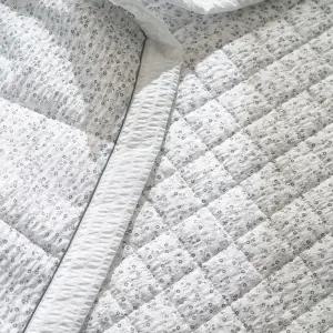 올리브 시어서커 카페트 겸 패드 3color누빔 퀸사이즈 SS 잔꽃무늬 예쁜 가정용 고급 여름 누빔