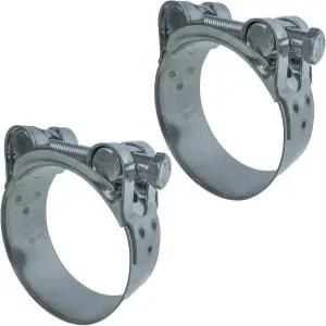 베켈란 T볼트 호스 클램프 5255mm 헤비 듀티 조절식 파이프 스트랩 304 스테인리스 스틸 및 와이드 밴드