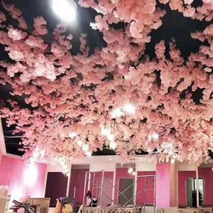 천장 벚꽃 조화 메이플 술집 그라데이션 조경 등나무 핑크 모조 연장 1M 사이즈문의가능