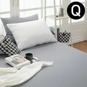 매트커버 숨쉬는 생활방수 리스 퀸 Q 그레이침대 커버