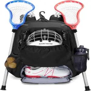 스틱 홀더와 숨겨진 지퍼 네트가 있는 고부로스 라크로스 장비 백팩 별도의 통풍 신발 공간 모든 또는 필드