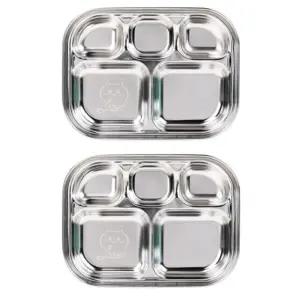 릴팡 올스텐 식판 유아 어린이 가정용 5구 캐릭터X2개