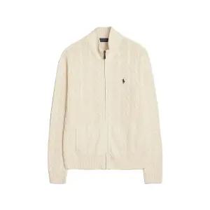 25FW 포니 자수 로고 집업 가디건 크림 710899975 005