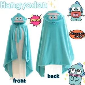 한교동 산리오 Hangyodon 애니메이션 기기 2 만화 후드 케이프 판초 성격 창의력 목도리 휴일