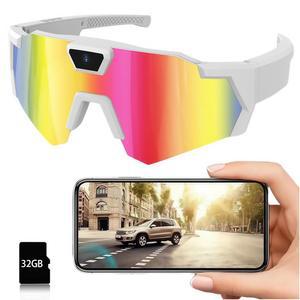 야구 안경 카메라 포함 4K HD POV 스마트 야외 활동 자전거 타기 하이킹과 같은 익스트림 스포츠에 적합합니다 색상