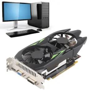 4G 게이밍 메모리 카드 GTX1050TI 그래픽 카드 GTX1050TI 그래픽 쿨링 듀얼 팬 데스크탑 PC HD 4G 게이밍