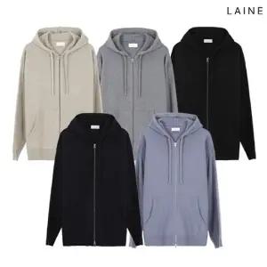 레인 메리노울 후드집업  5color)