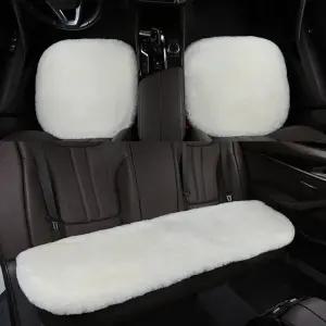 천연양모 양털 자동차 온열 겨울방석 열선 카시트