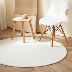 까드리아 올데이 컬러 원형 러그 극세사 단모 워셔블 거실 카페트