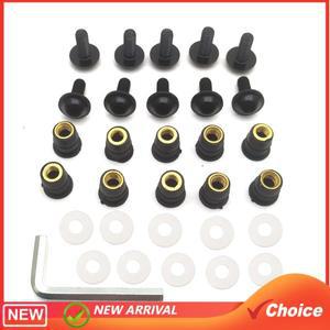페어링 스크린 고정장치 너트 볼트 와셔 나사 범용 바이크 오토바이 윈드실드 키트