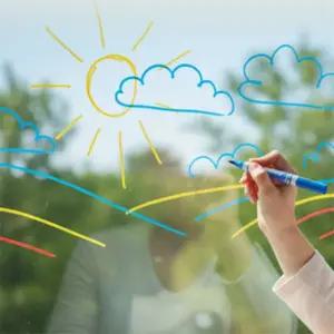 한울숨 잘지워지는 유리창에 쓸 수 있는 마카 8색 윈도우마카흰색