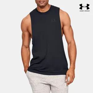 나시티 GQT 1329286-001 남성 UA 스포츠스타일 레프트 체스트 컷오프 티셔츠