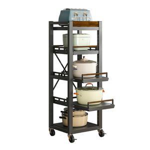 전기밥솥 선반 주방 오븐 전자렌지 받침대 전자레인지 밥통 3단 거치대 슬라이딩 진열장