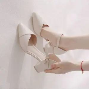 여성 구두 발편한 스트랩 펌프스 미들 메리제인 슈즈